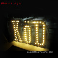 Fornecimento de fábrica Popular Publicidade Personalizada LED Lâmpada Sinais